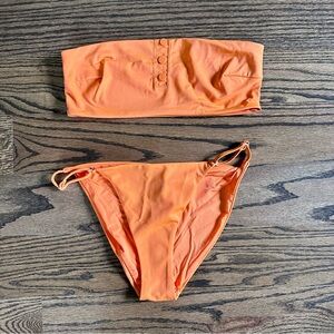 Onia Persimmon Bikini Set, Ines Top & Hannah Bottom, NWT